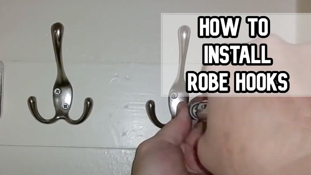 How to install a robe hook hanger DIY video #diy #robe #hook #hanger by Big Al Repairs (2 years ago)