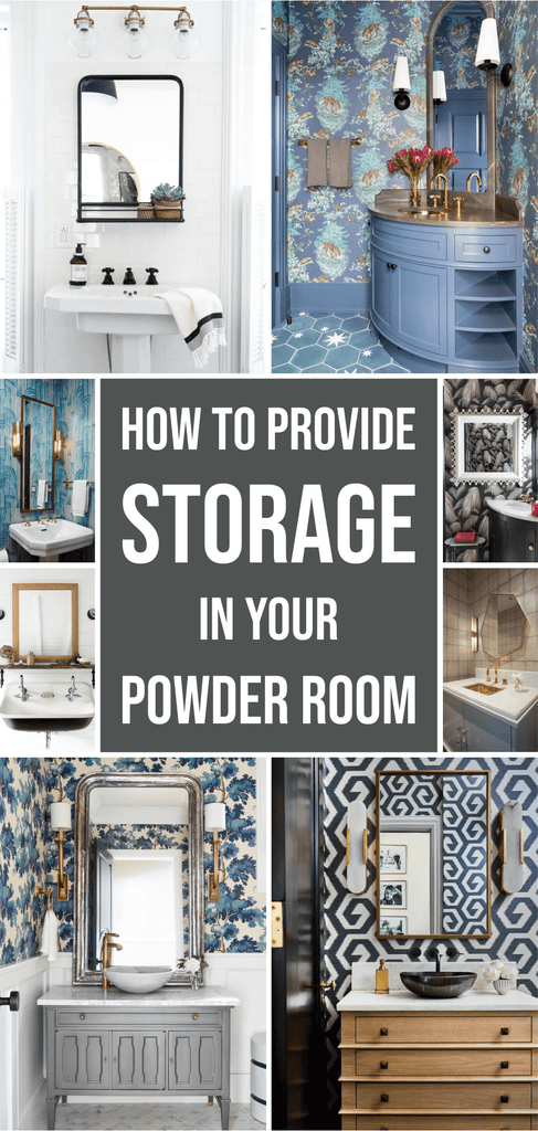 How to Provide Storage in Your Powder Room