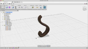 Towel Hook Design - Part 2 by Autodesk Fusion 360 (6 years ago)