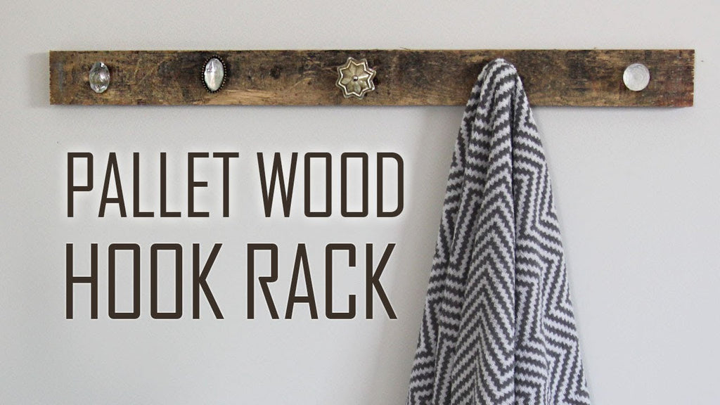 DIY | Farmhouse Pallet Wood Hook Rack for Towels, Clothes, & Bags! by Let's Make It! (3 years ago)