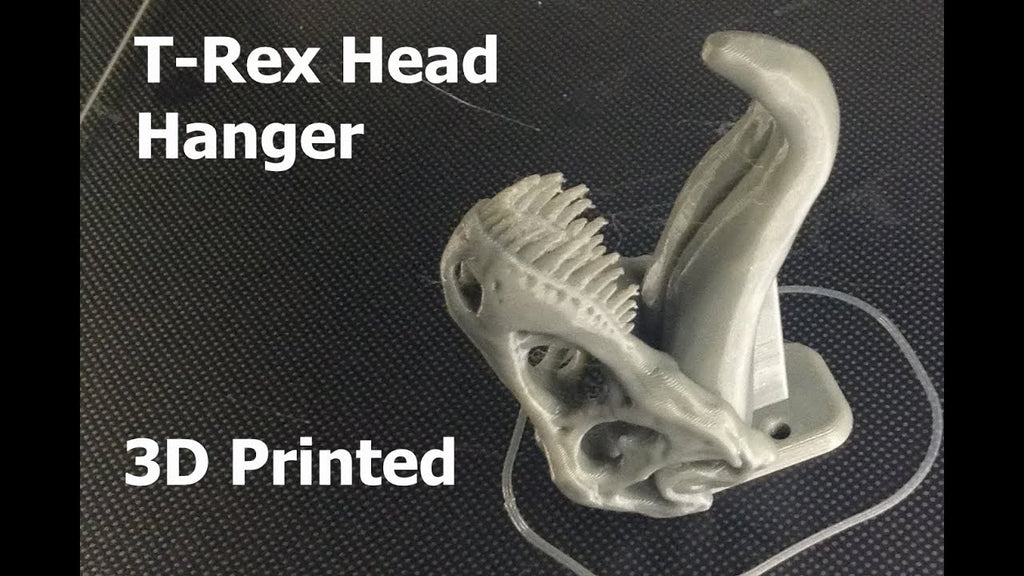 3D Printed T-Rex Head -Towel Hook | Timelapse by Plastic 3D (2 months ago)