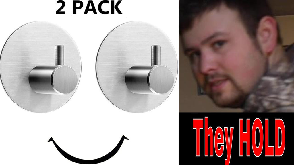 Towel Hooks, Adhesive Coat/Robe Clothes Hooks,Brushed Stainless Steel Wall Hook Removable by Scotts Honest Reviews (11 months ago)