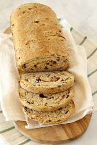 This Cinnamon Oatmeal Bread recipe makes two loaves of bread to enjoy!