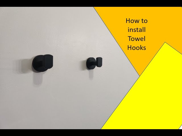 In this video I will be installing two towel hooks