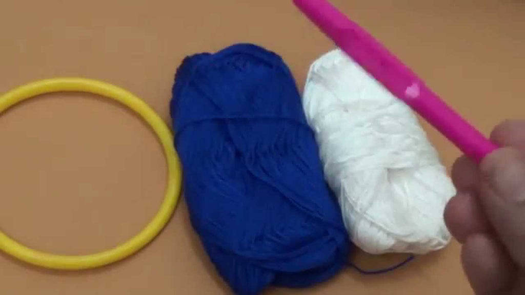 This is a video about making a crocheted kitchen towel