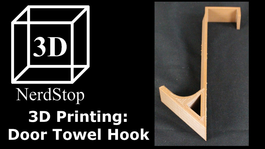 3D Printing: Door Towel Hook by Rorlin 3D NerdStop (4 years ago)