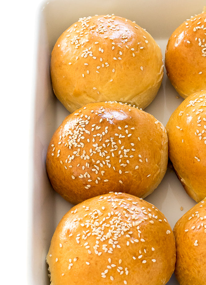 Learn how to make Burger Buns at home! All you need are a few pantry staples to make soft and buttery homemade burger buns! These are so much better than store bought!