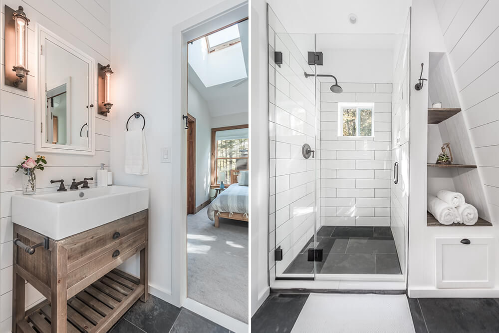 Nate & Michelle’s country escape bathroom is everything we love about farmhouse modern