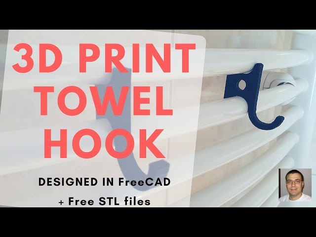 We will see how to make a simple bathroom towel radiator hook / hanger for easy and fast towel hanging