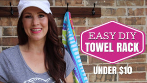 DIY TOWEL RACK by Little Bit of Calm and Crazy (2 years ago)