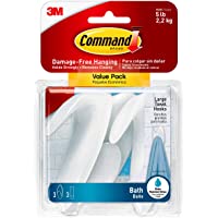 Command Bath Large Towel Hook Value Pack only $8.84