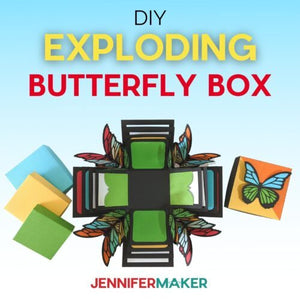 DIY Exploding Butterfly Box with Flying Butterflies!