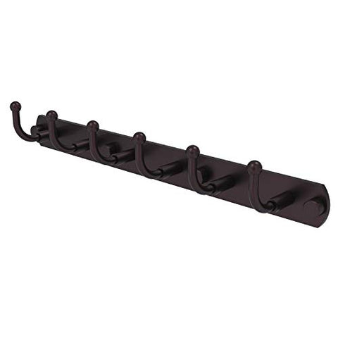 Allied Brass 1020-6 Skyline Collection 6 Position Tie and Belt Rack Decorative Hook, Antique Bronze