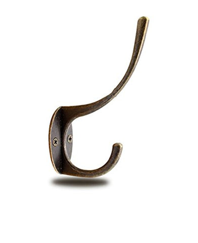 Distinct Bronze Single Hooks Coat Wall Mounted Single Hooks Hangers Robe Hooks Hanger Equipped for Bath Kitchen Garage Heavy Duty, Vintage (Oil Rubbed Bronze)
