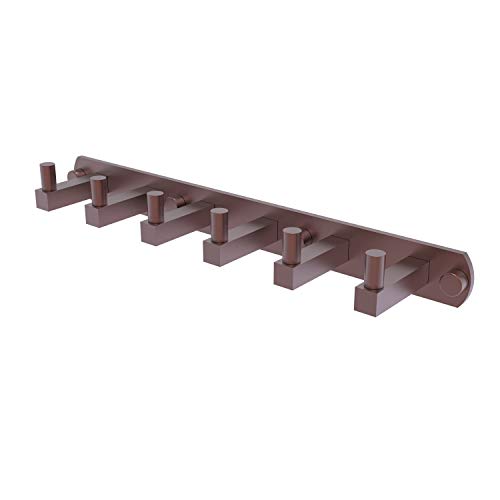 Allied Brass MT-20-6-CA Montero Collection 6 Position Tie and Belt Rack, Antique Copper