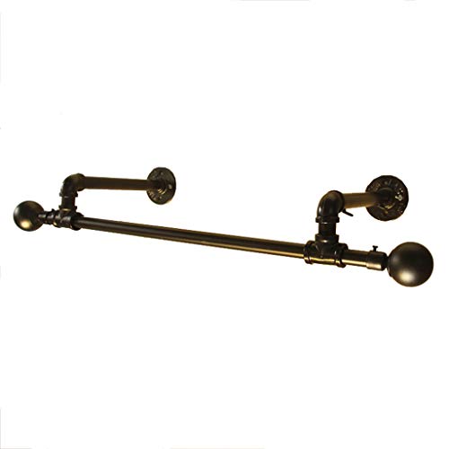 Dika UK Coat Racks Free Standing Wooden Metal Wall Mounted Bathroom & Bedroom Hanging Towel Bar/Clothing Rod ?Heavy Duty Drying Rack/Wall Clothing Rack System/Closet Storage Organizer