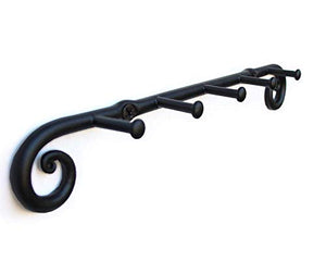Blacksmith Handmade Wrought Iron 5 Hooks Key Holder Organizer, Key Hook, Key Hanger and Key Rack Wall Mount for Any Room #MD16002