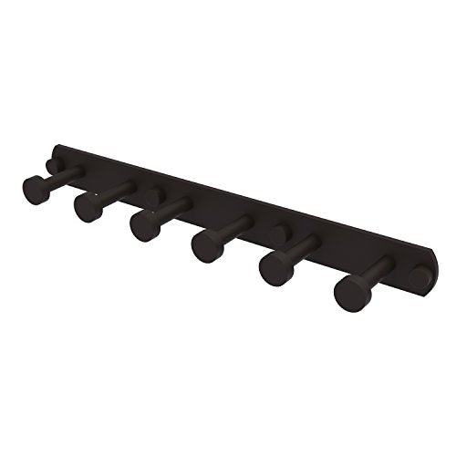 Allied Brass FR-20-6 Fresno Collection 6 Position Tie and Belt Rack Decorative Hook, Oil Rubbed Bronze