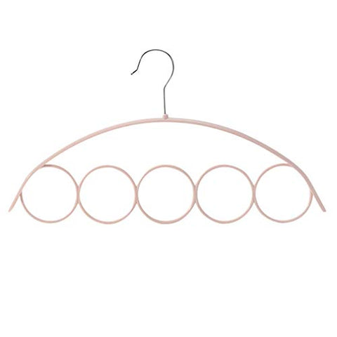 Sacow Belt Tie Hanger, Shawl Scarf Hanger Belt Tie 5 Ring Holes Rack Organizer Holder Hook Display Hanger (B)