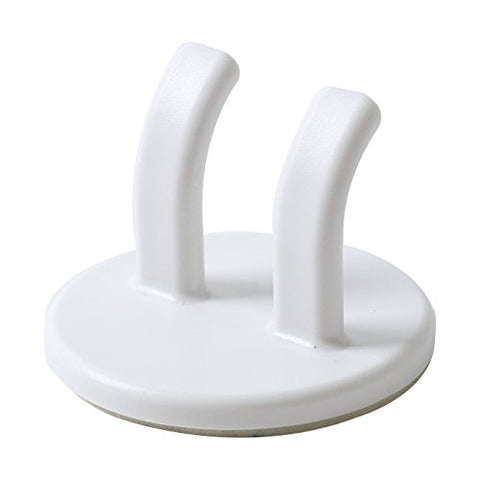 Xujia Multi Purpose Adhesive Power Plug Line Hook,Sticking Wall Hanger, Hook for Shaving Razor, Plug, keys, Kitchen Utensils, Towel, Robe, Loofah and more(2 Piece).