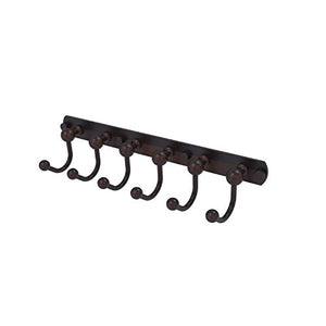 Allied Brass P1020-6-VB Prestige Skyline Collection 6 Position Tie and Belt Rack, Venetian Bronze