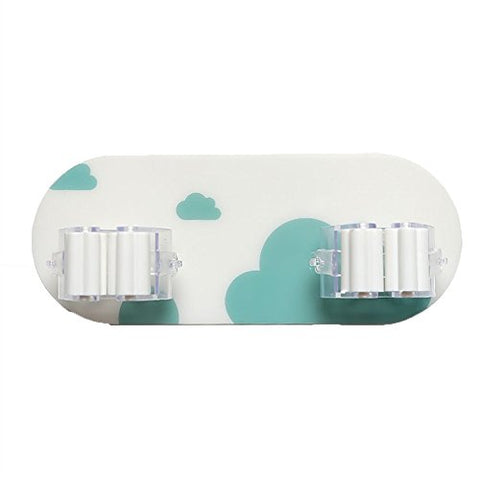 Sandistore Mop and Broom Holder/Broom Mop Holder/Stainless Steel Mop and Broom Holder/Wall Mounted Organizer/Mop and Broom Storage Tool Rack/Kitchen Hanging Garage Utility Tool (2-Position)