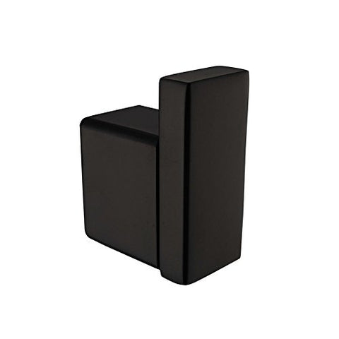 JYPHM Towel Hooks for Bathroom Kitchen Coat Hook Shelf Black Stainless Steel Wall Mounted