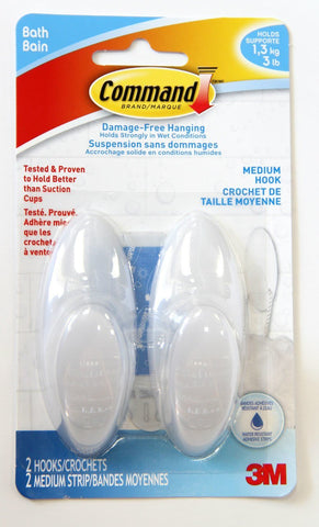 Command Towel Hook- Medium 2Pk