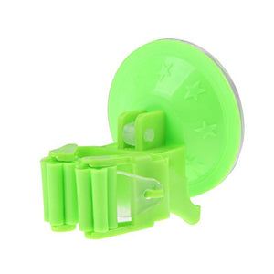 Awakingdemi Mop Broom Holder,Garage Storage Hooks Multifunctional Wall Mounted Organizer Gardening Shed Tool Rack (Green)