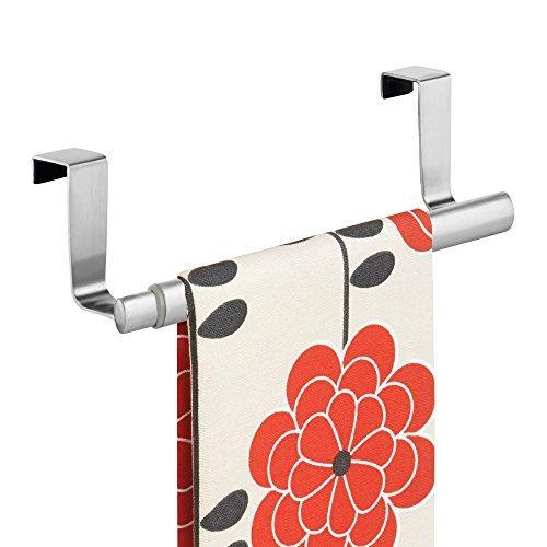 Binovery Adjustable, Expandable Kitchen Over Cabinet Towel Bar - Hang on Inside or Outside of Doors, Storage for Hand, Dish, Tea Towels