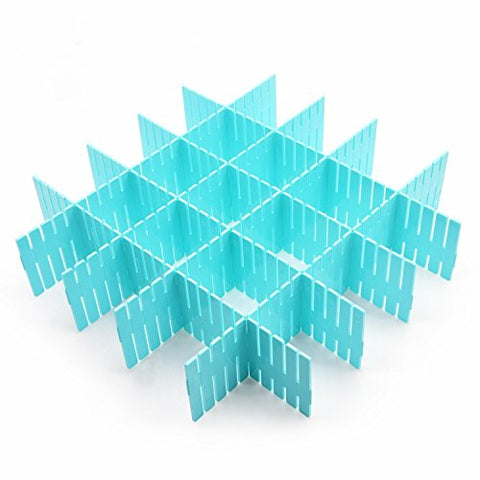DIY Plastic Grid Drawer Divider/Drawer Organizer/Household Storage Thickening Housing Spacer Sub-grid Finishing Shelves for Home Tidy Closet Stationary Makeup Socks Underwear Scarves Organizer