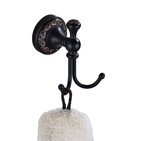 Rozin Wall Mounted Bath Towel Hook Clothes Robe Hanger Oil Rubbed Bronze