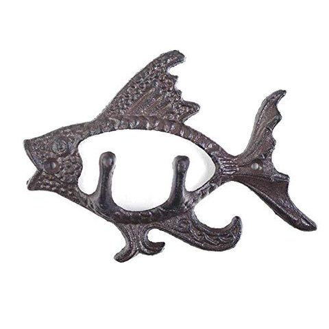 Rustic Heavy Duty Cast Iron Hook Wall Art Décor Hanging Towel Key Coat Rack Durable Iron Hanger Living Room Bathroom Room Kitchen Wall Decoration