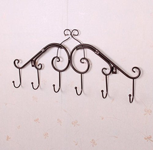 Zehui Coat Hook Clothing / Towel Hanger Storage Rack Decorative Wall Mounted Metal Bronze