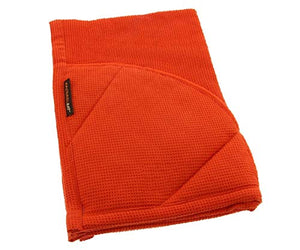 Rachael Ray Kitchen Towel and Oven Glove Moppine – A 2-in-1 Ultra Absorbent Kitchen Towel with Heat Resistant Pot-Holder Padded Pockets to Handle Hot Cookware and Bakeware ,Orange