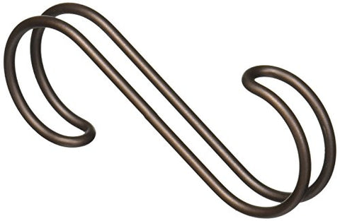 iDesign Classico Over the Rod, Closet Accessory Hook Organizer for Ties, Belts, Handbags - Bronze