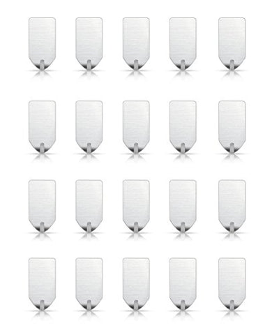KAERSI M1 Small Adhesive Hooks Hat Organizer, Stainless Steel - 20 PCS