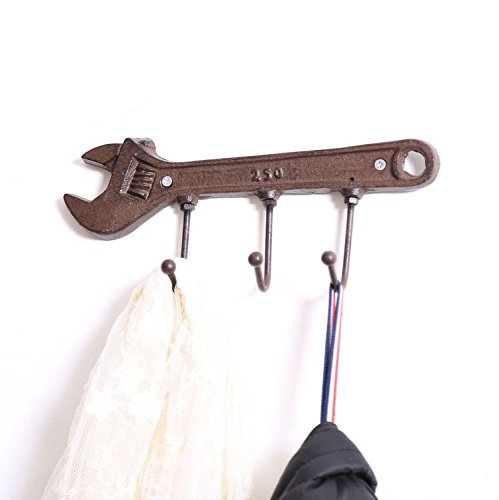 Hot Sale Decorative Cast Iron Metal Wall Mount Hook for Hanging Jewelry Belts Pet Leashes Coats Cups Mugs Garden Gloves Bags Purses Keys Caps Hats Towels Purses Fusheng