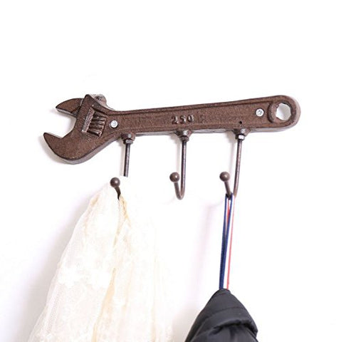 Hot Sale Decorative Cast Iron Metal Wall Mount Hook for Hanging Jewelry Belts Pet Leashes Coats Cups Mugs Garden Gloves Bags Purses Keys Caps Hats Towels Purses Fusheng