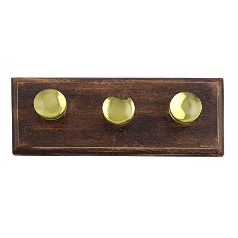 Indianshelf Handmade 1 Artistic Vintage Lime Wooden Flat Rail Hooks Holders/Wall Hooks for Frames