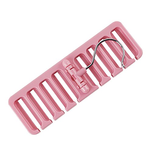 monque 1 pcs Tie Belt Racks for Closet Organizer Storage Tie Belt Rack Organizer Hanger Rotating Ties Organizer Twirling Tie Rack Hanger Holder Pink Tie Organizer Rack Hanger Holder Hook