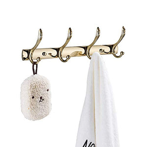 Rozin Golden Brass Bathroom Organization Clothes Hook Wall Mount Towel Hanger