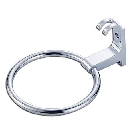 Ping Bu Qing Yun Towel Rack - Stainless Steel, Metal Punch Hooks, One Round Bathroom Towel Ring, Suitable for Bathroom, Home -17X7X7cm Towel Rack