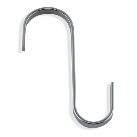 20 Pack 3 Inches Flat Brushed S Shape Chrome Finish Stainless Steel Punch Cup Bowl Kitchen Hanging Hooks for Kitchenware , Pots , Utensils , Plants , Towels , Gardening Tools , Clothes by R&H (20)