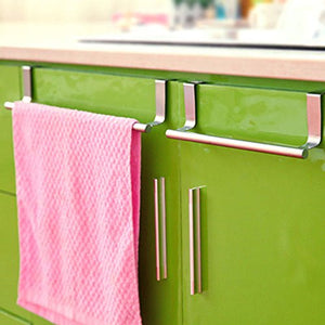 Length36 Cm Over Door Tea Towel Holder Rack Rail Cupboard Hanger Kitchen Bar Hook Bathroom