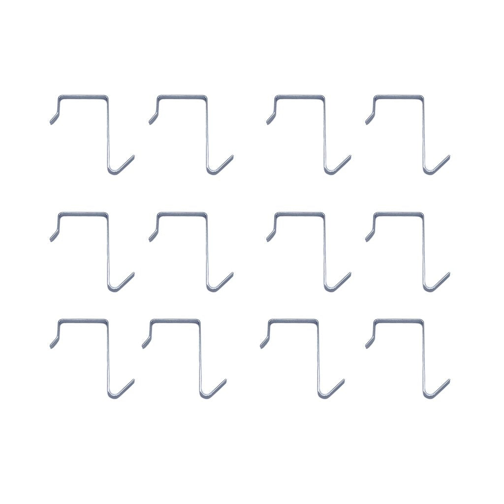 HanLingGG Over The Door Hanger Hook Pocket Chart Hanging Hooks Metal Space Saving Organizer for Coat, Towel, Bag, Robe,Clothes (12 PCS)