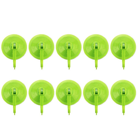 10 Pcs Bathroom Kitchen Suction Cup Wall Hooks Hangers, Home Storage Hooks Caps & Towels Plastic Holder Organizer Bathrobe Suit And Loofah For Wreath, Window, Mirror, Glass