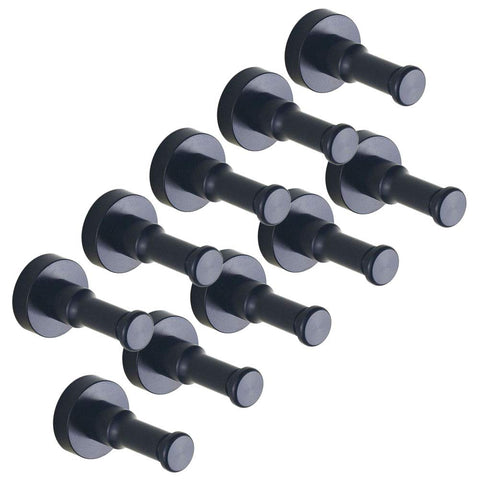 eForwish Aluminum Single Hook Robe Hook Coat Hook Bath Towel Hanger Wall Mount (Purple), 10 Pcs