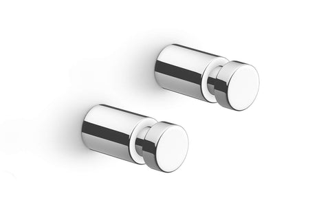 Zack" AIVO Towel Hook, High Gloss Finish, Large, Silver