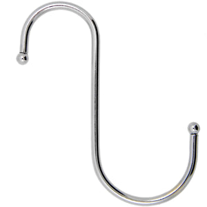 ShellsÂ® 10 Pack 4 Inches Silver Color S Shaped Metal Hooks Hangers For Home, Kitchen and Garage